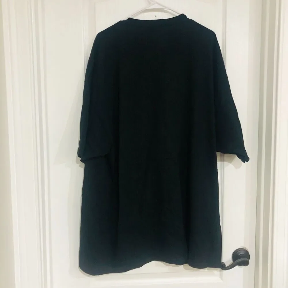 Hanes Men's Tagless Cotton Tee T-Shirt Short Sleeve Crew Neck Black Size 3XL NEW - Picture 5 of 5